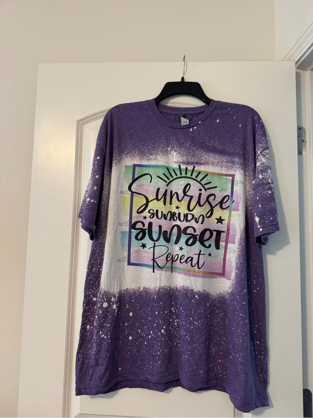 Gildan Purple Tie-Dye Softstyle Tee